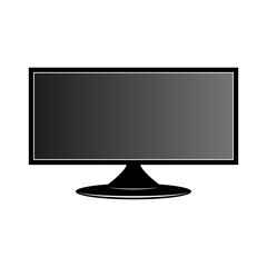Monitor icon. Monitor vector icon. TV icon. simple monitor icon. TV logo.