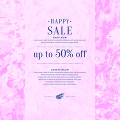 Original concept of the discount sale poster. Sale banner. A template for placing your information and text.