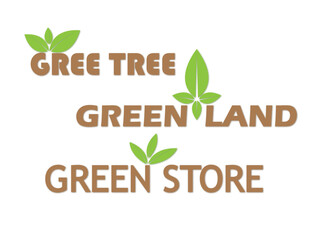 Green Logo Style leaf