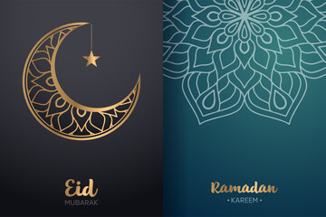 Ramadan kareem background with mandala ornament