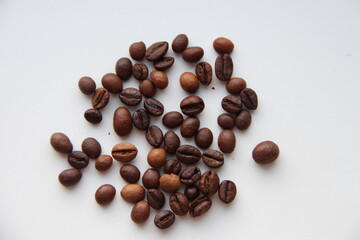 coffee beans on a white background