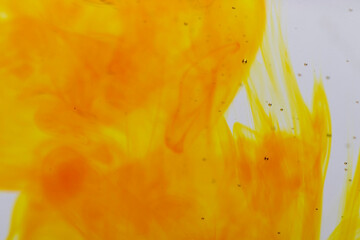 Naklejka na ściany i meble yellow liquid inside water