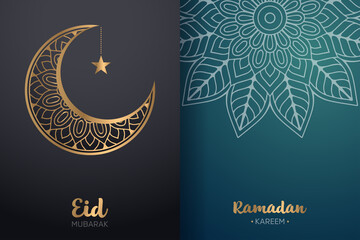 Ramadan kareem background with mandala ornament