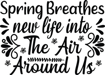 Spring Breathes New Life Into The Air Around Us, Spring Vector File