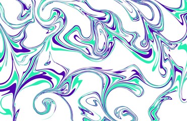 Abtrsact Blue Liquid Background Vector Illustration White Background