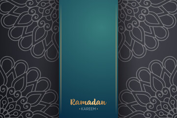 Ramadan kareem background with mandala ornament