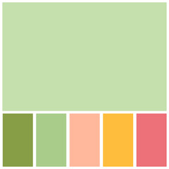 green colour palette soft pastel for template, simple green color soft for design background