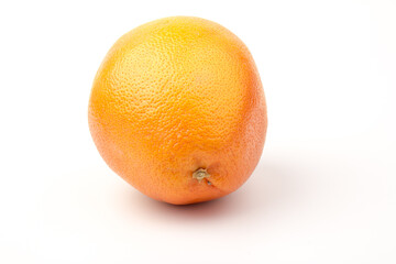 pink orange or grapefruit isolated on white background