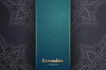 Ramadan kareem background with mandala ornament