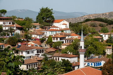 Landscape view from Şirince, famous for wine shops