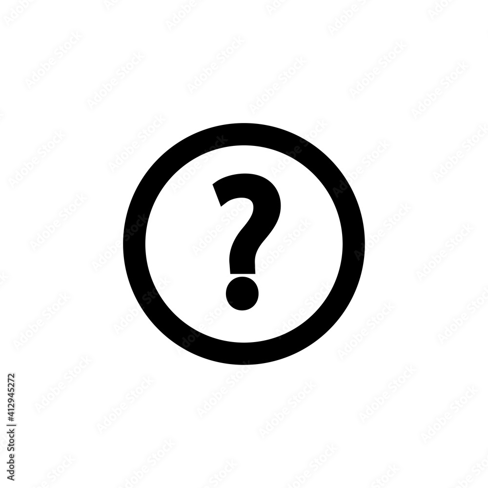 Poster question line icon. editable stroke. simple illustration mobile concept app line icon and web design