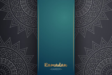 Ramadan kareem background with mandala ornament