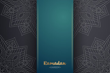 Ramadan kareem background with mandala ornament