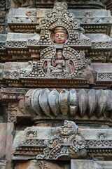 Fototapeta na wymiar Detail of the Markandeshwar Siva Temple in Bhubaneswar, Odisha, India.