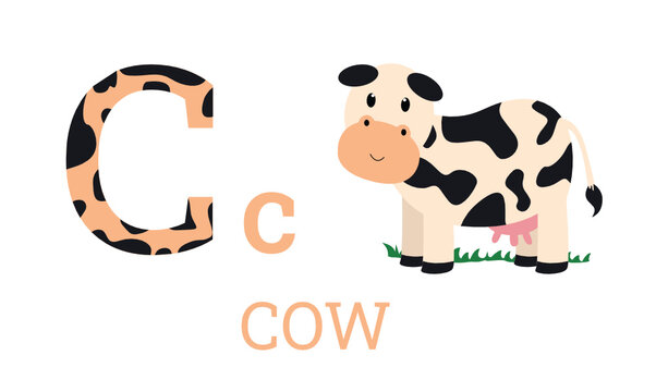 cow letter alphabet