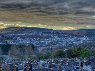 Maesteg and cemetery 