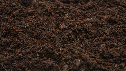 Black land for plant background.