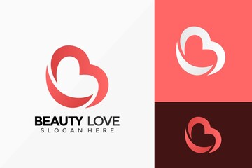 Letter B  Beauty Love Logo Design. Creative Idea logos designs Vector illustration template © Creative99d