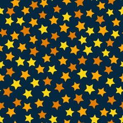 Shiny stars on dark blue background night illustration for wallpaper print