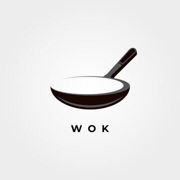 wok symbol vector object illustration design