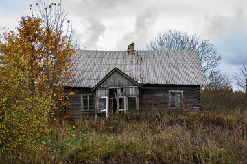 Kleriskes - 01 November 2020: Abandoned farm house.