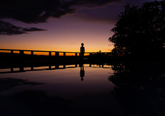 Fototapeta na wymiar Sunset Brasilia. 