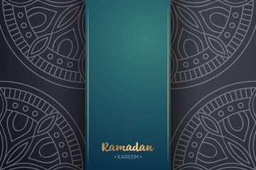 Ramadan kareem background with mandala ornament