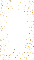 Gold stars random luxury sparkling confetti. Scatt