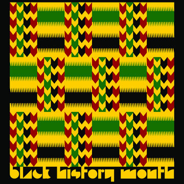 An abstract vector illustration of traditional Afro Geometric design for Black History Month