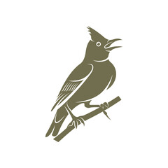 Lark bird logo design vector. Icon Symbol. Template Illustration. Creative design