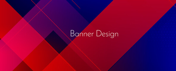 Modern stylish colorful dark abstract geometric elegant banner pattern background
