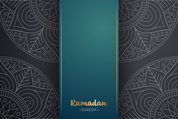 Ramadan kareem background with mandala ornament