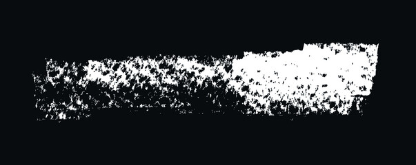 Painted White Brush Stroke. Grunge Brush. Creative Design Elements.