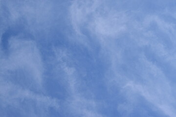 A far shot of the clouds and blue sky