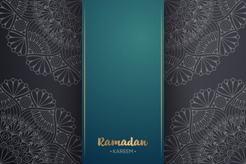 Ramadan kareem background with mandala ornament