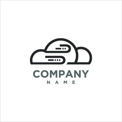 Obraz premium cloud logo, icon, icon technology cloud, symbol simple clean and stylish full tech, cloud branding