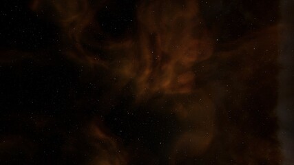 colorful space background with stars, nebula gas cloud in deep outer space, science fiction illustrarion 3d render