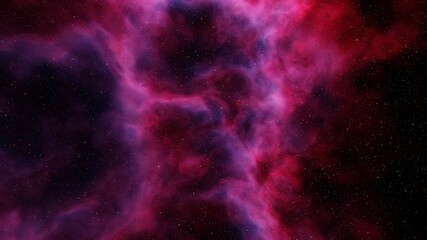 Fototapeta premium colorful space background with stars, nebula gas cloud in deep outer space, science fiction illustrarion 3d render