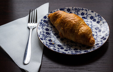 croissant on a plate