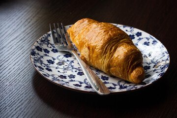 croissant on a plate