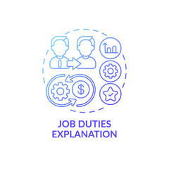 Skills, abilities and knowledge concept icon. Duties and responsibilities idea thin line illustration. Terms of reference. Vector isolated outline RGB color drawing