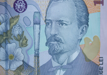 portrait of a a banknote