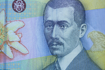 close up of a banknote
