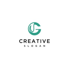 initials g letter logo vector monogram	