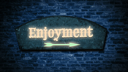 Street Sign to Enjoyment