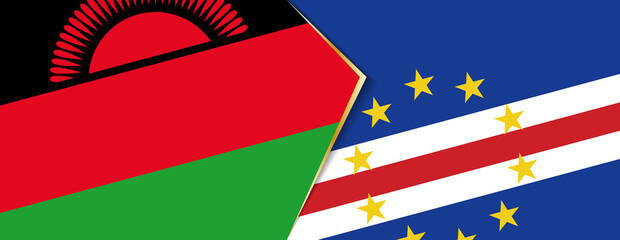 Malawi and Cape Verde flags, two vector flags.