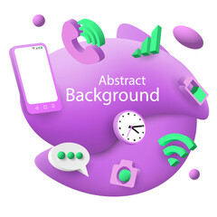 Modern abstract vector banner.