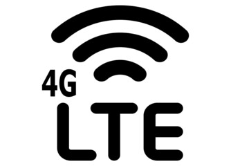 4g Lte icon, line sign - vector illustration eps10

