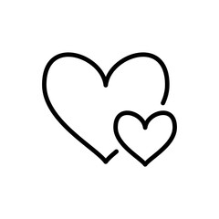 Love Heart Icon Design Template
