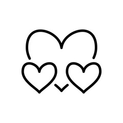 Love Heart Icon Design Template